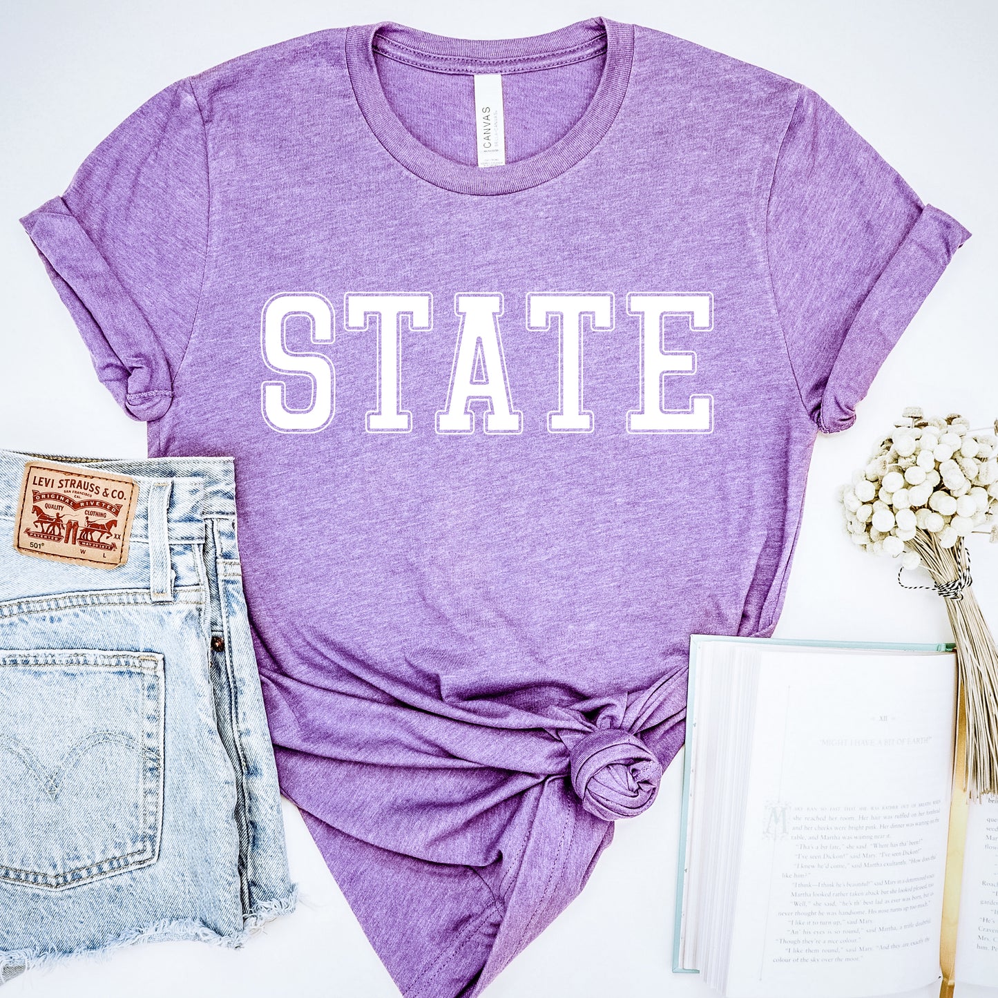 State Tee - Purple