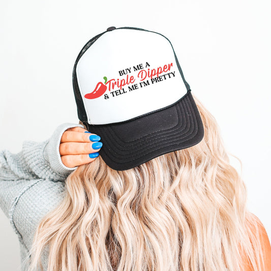 Triple Dipper Trucker - Black/White