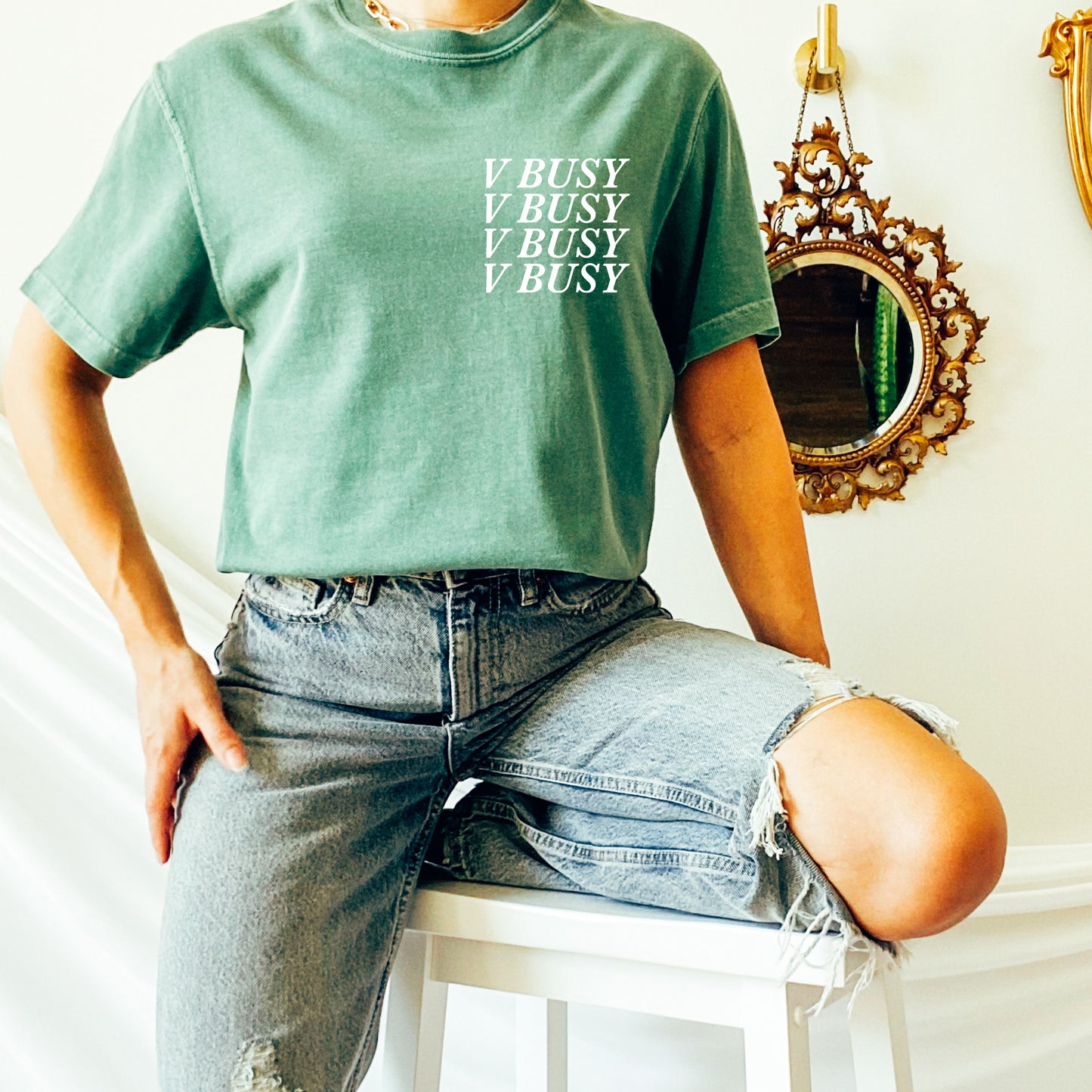 V Busy | Basic Bitch CC Tee