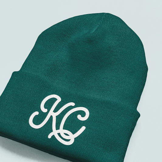 Script KC Beanie - Spruce