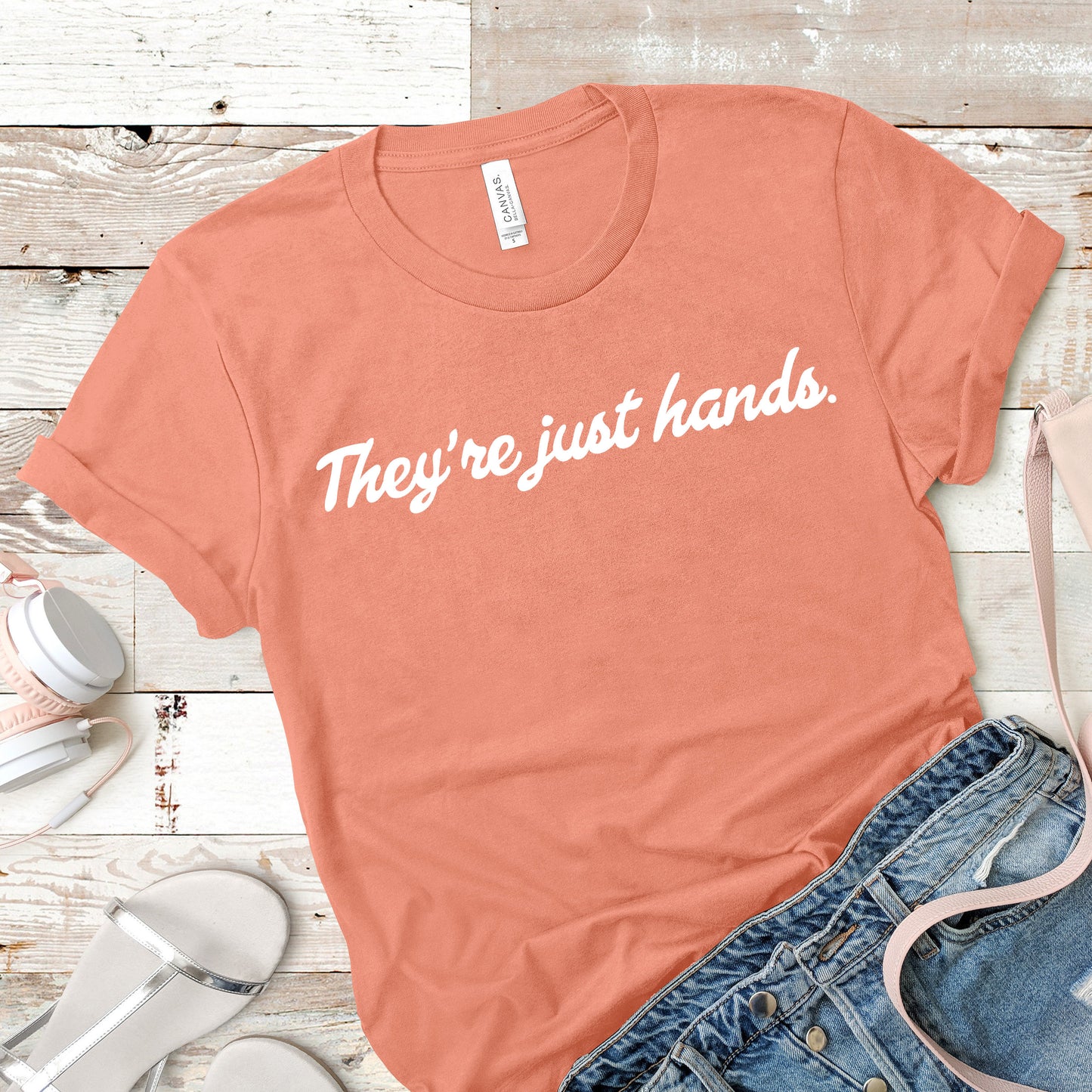 They're Just Hands | RHOD Quote | Unisex Short Sleeved Shirt | Multiple Color Options | Made To Order